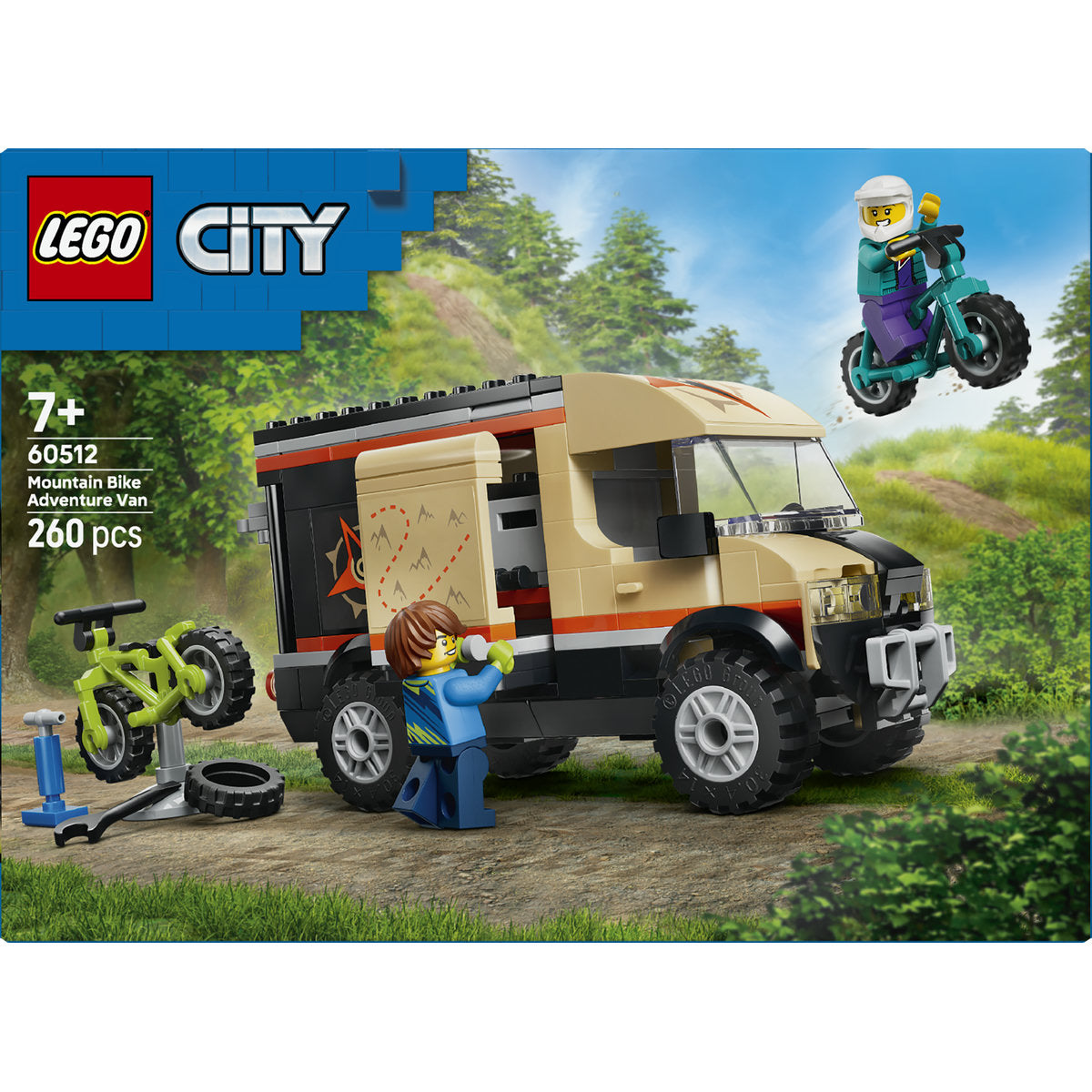 LEGO City Mountain Bike Adventure Van Building Set 60512