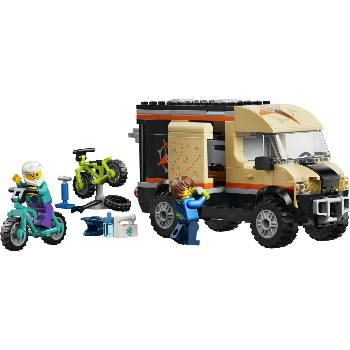 LEGO City Mountain Bike Adventure Van Building Set 60512