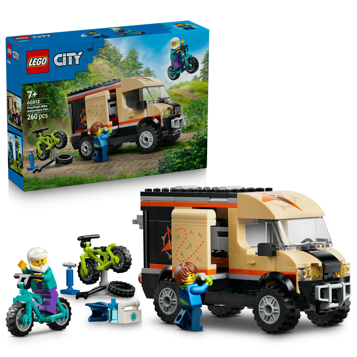 LEGO City Mountain Bike Adventure Van Building Set 60512