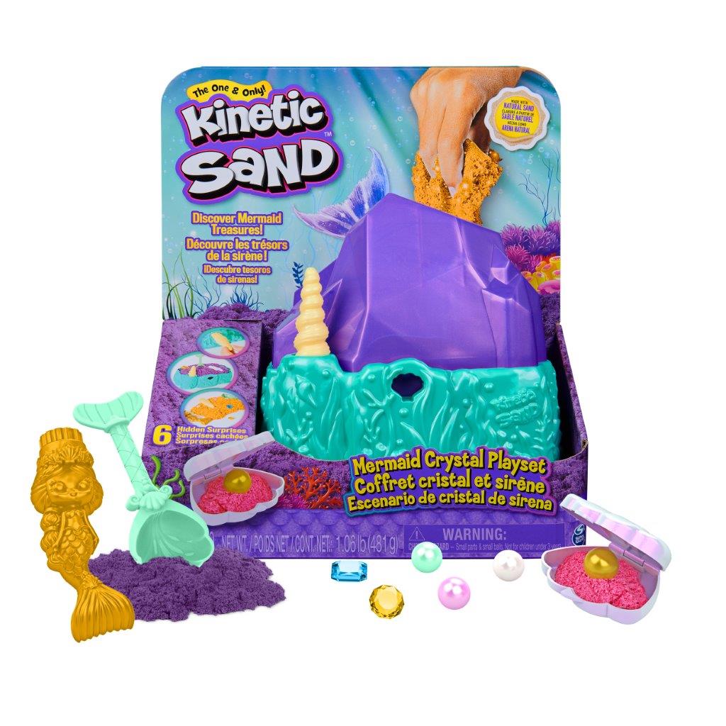 Kinetic Sand Mermaid Crystal Playset