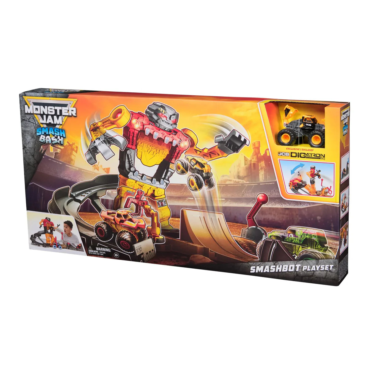 Monster Jam 1:64 Smash & Bash Playset