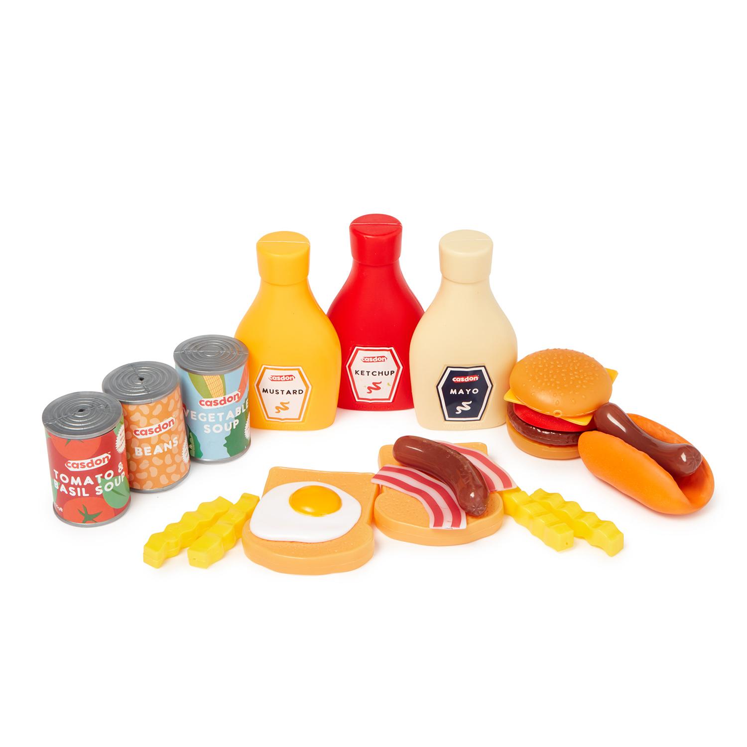 Cadon Play Food Set Kids Pretend Play Kitchen Toy