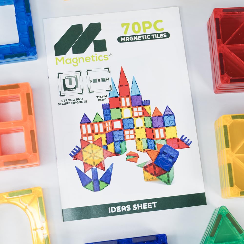 Magnetic Tiles Building Set 70 Pieces