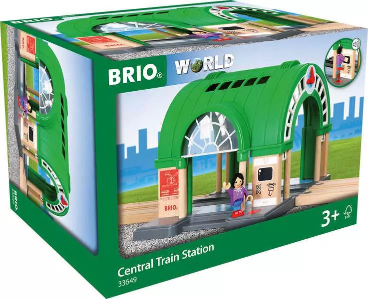 BRIO Central Travel Station Wooden Railway Set
