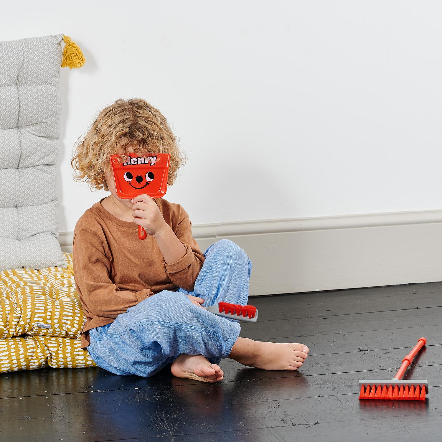 Casdon Henry Brush Set Kids Cleaning Toy Role Play