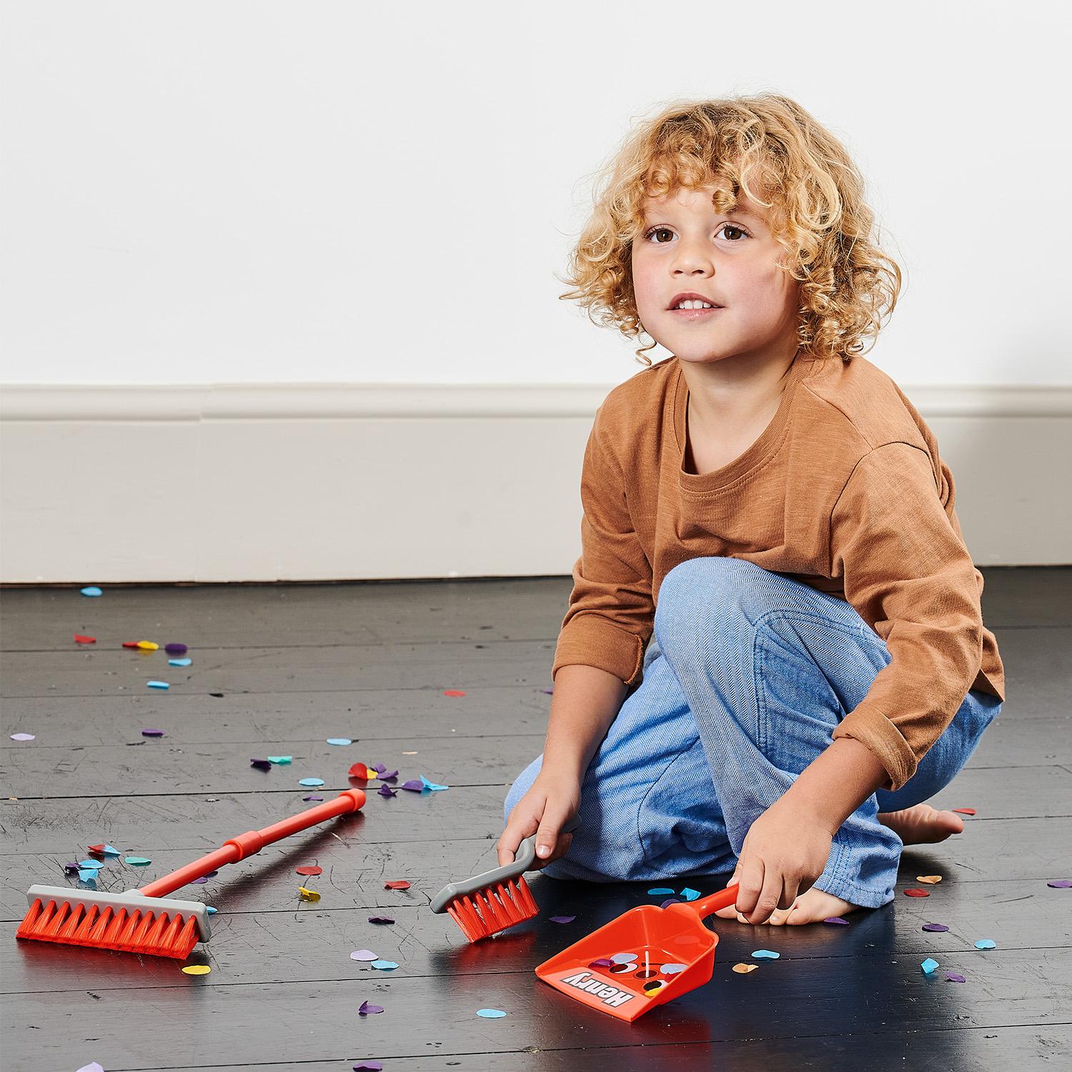 Casdon Henry Brush Set Kids Cleaning Toy Role Play