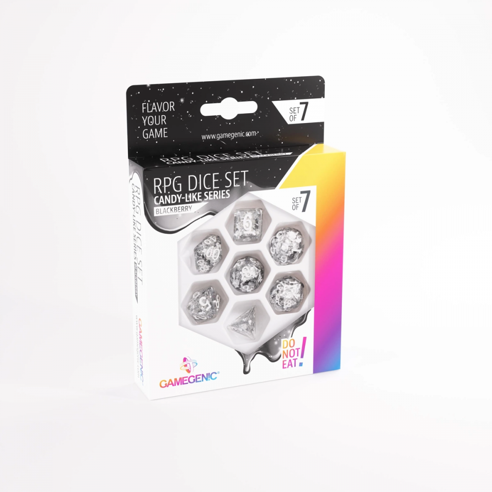 Gamegenic Candy-like  Series - Blackberry - RPG Dice Set (7pcs) Black