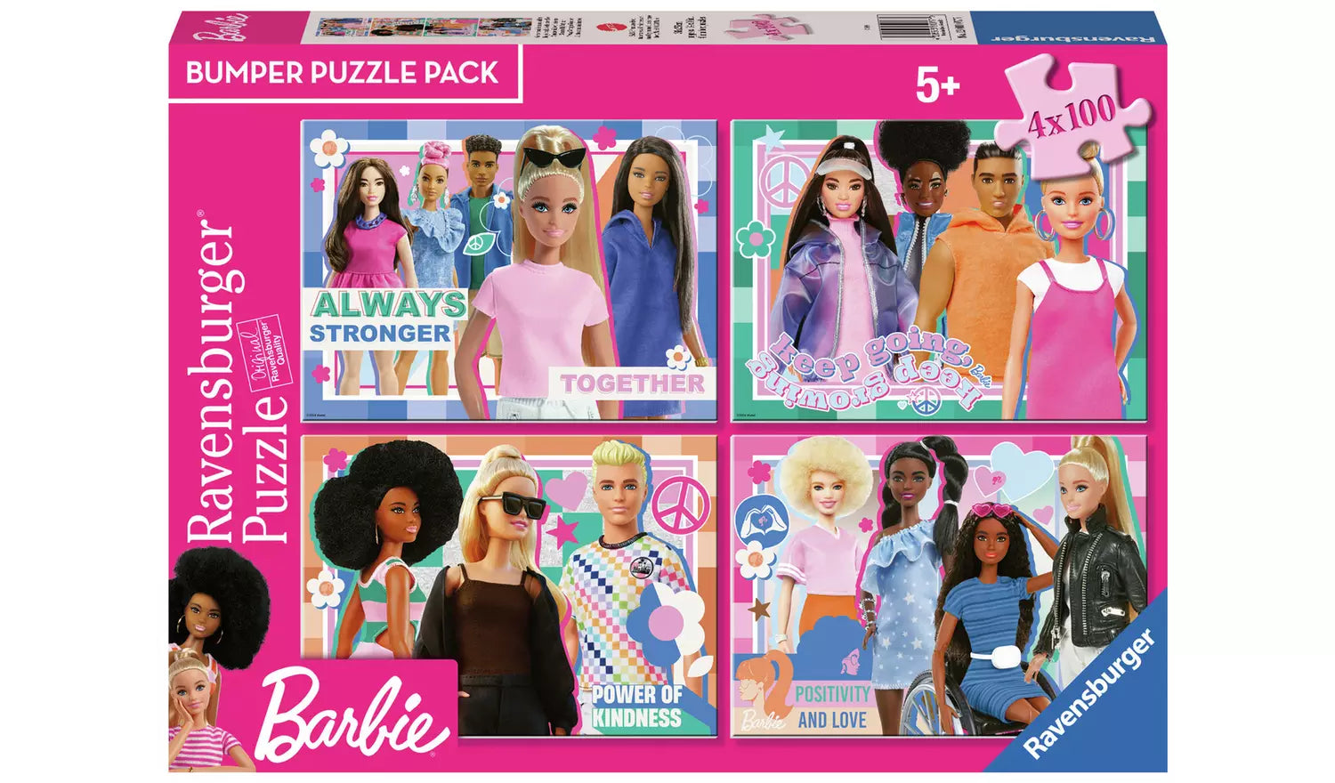 Ravensburger Barbie 4x100 Piece Jigsaw Puzzle Set