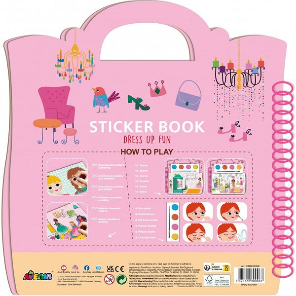 Sticker book Dress up