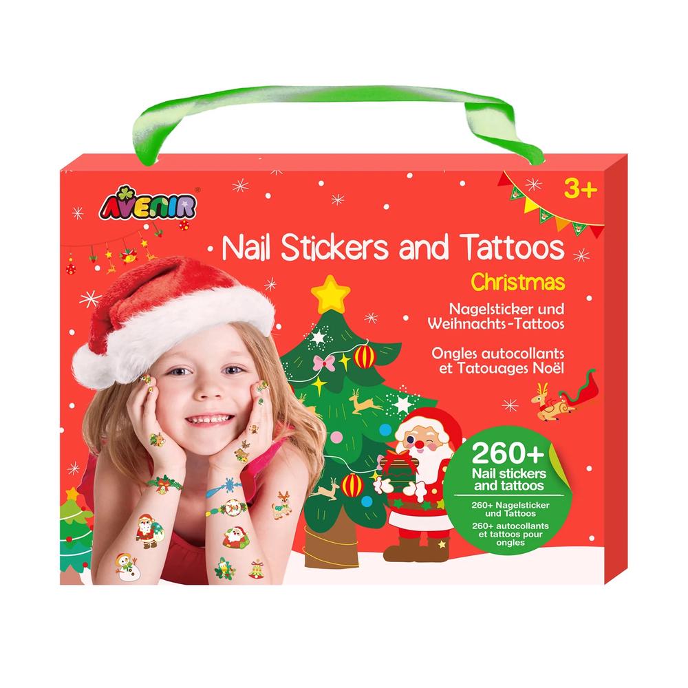 Christmas Nail Stickers and Tattoos