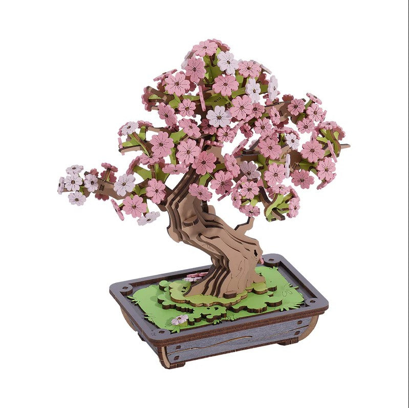 Rolife Sakura Bonsai Wooden Model Kit