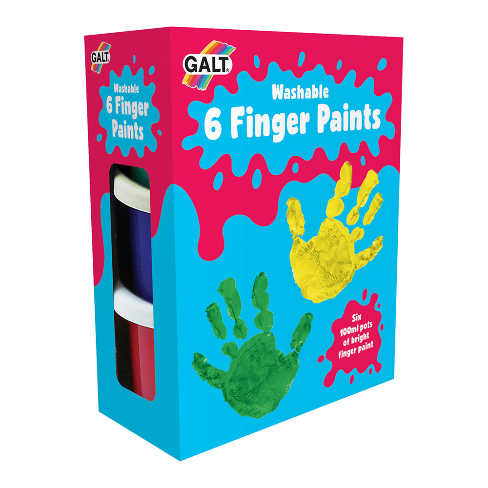 6 Finger Paints - Washable