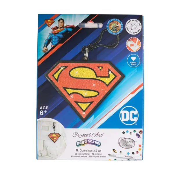 Superman, Crystal Art Bag Charm