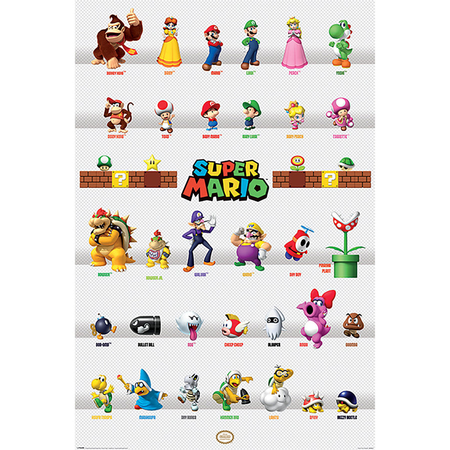 Super Mario (Character Parade) Maxi Poster