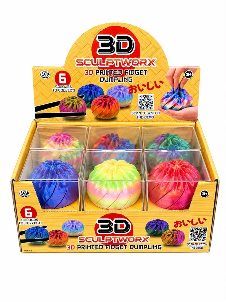 3D Viral Fidget Dumplings 8cm Fidget Toy Assortment