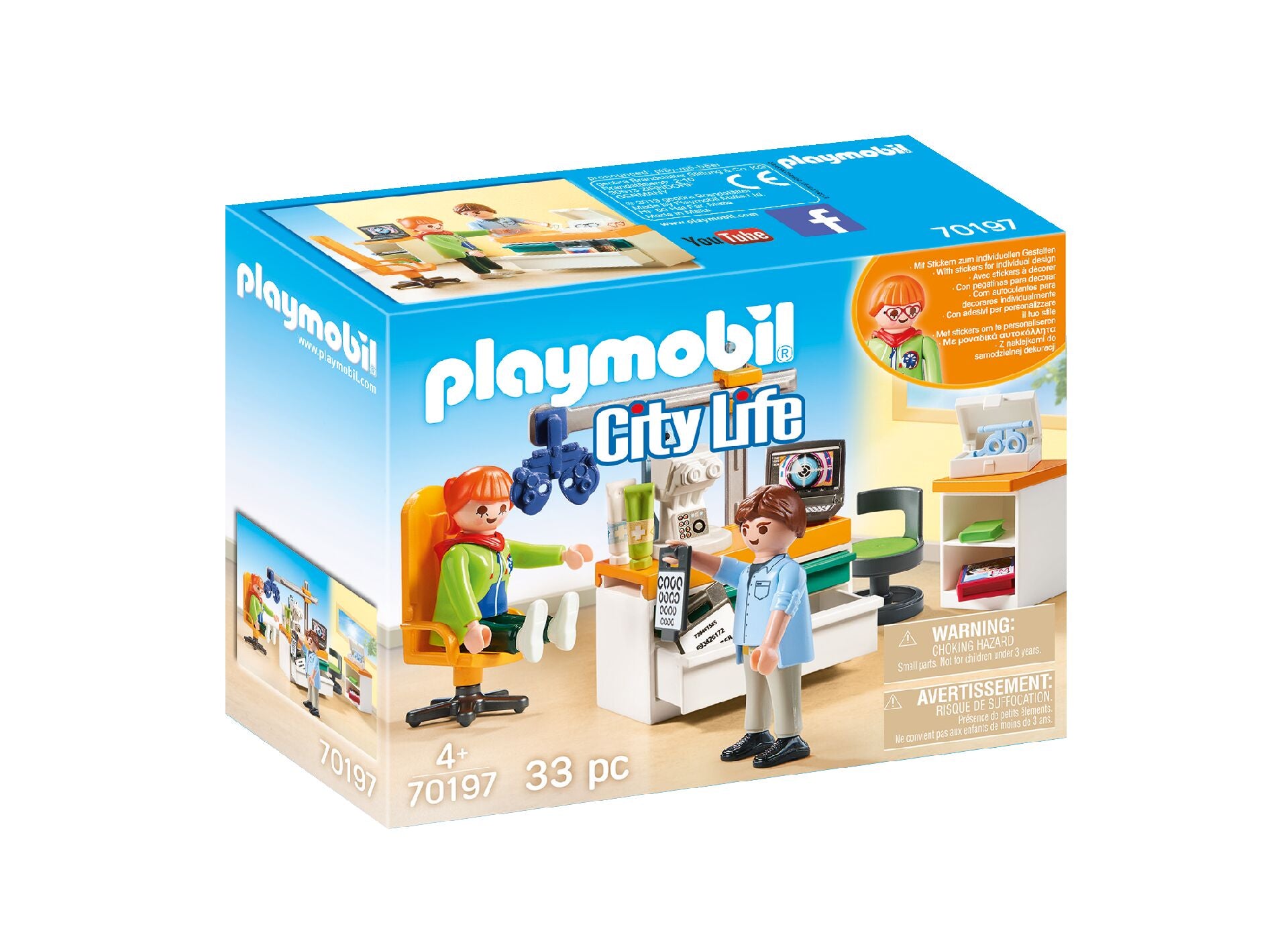 Playmobil 70197 City Life Hospital Optician