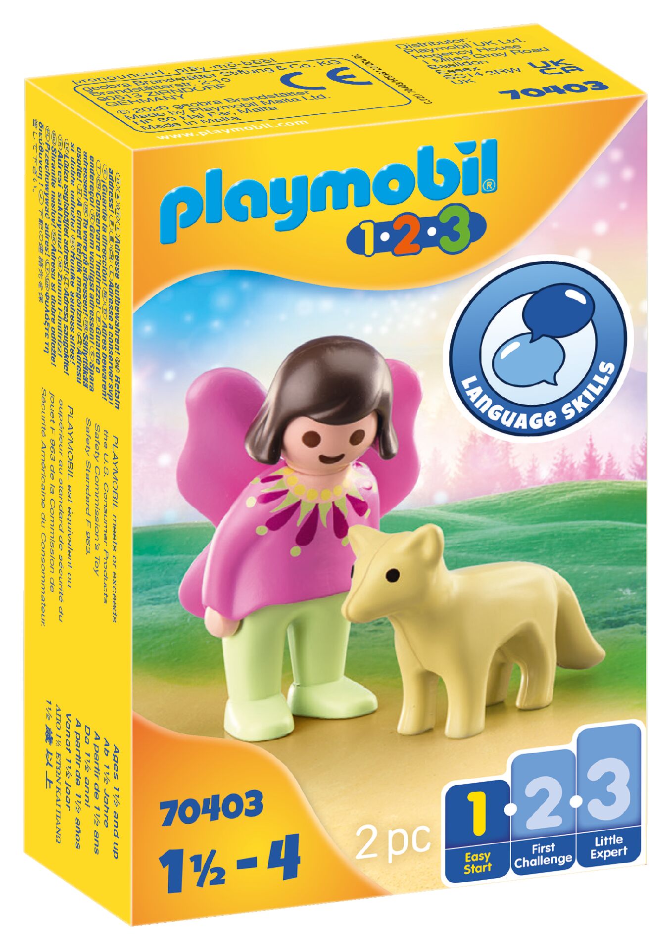 Playmobil 70403 1.2.3 Fairy Friend with Fox