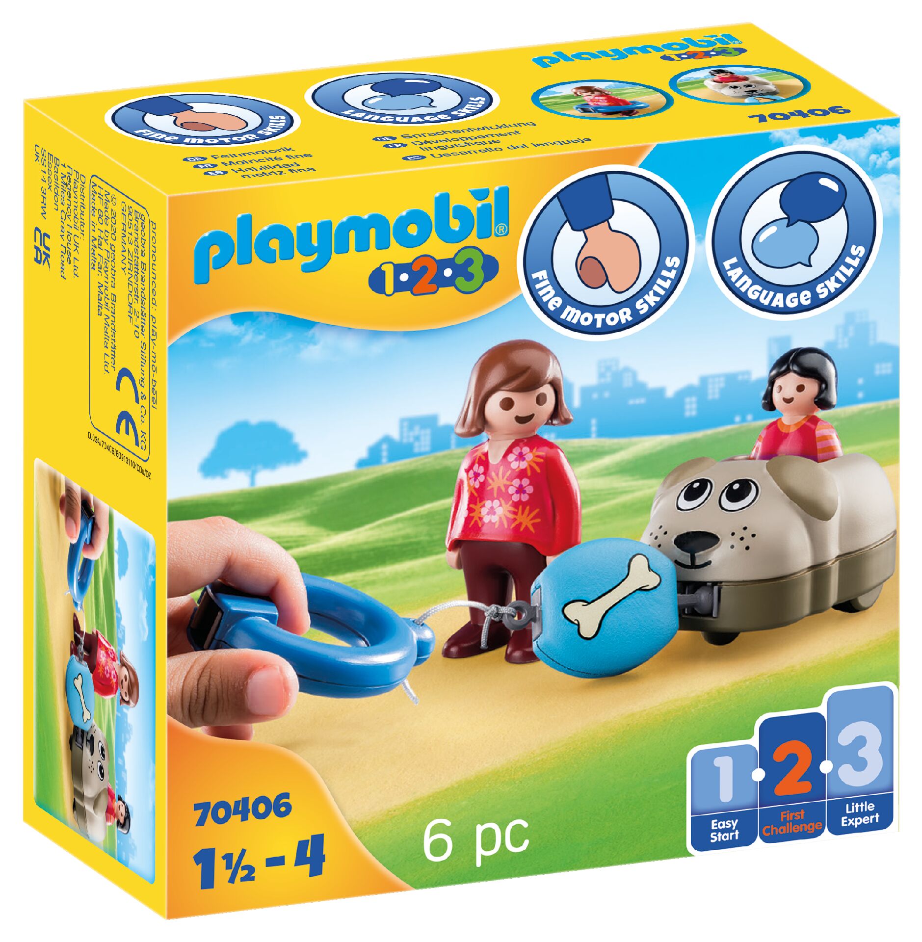Playmobil 70406 1.2.3 Dog Train Car