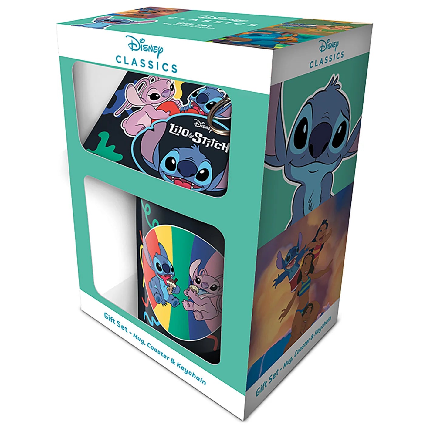 Lilo & Stitch (You'Re My Fave) Mug Coaster Keychain Gift Set
