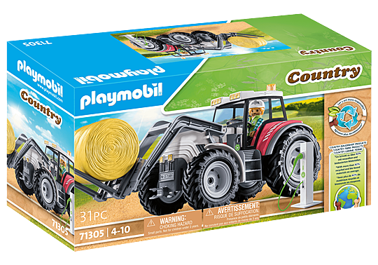 PLAYMOBIL 71305 Large Tactor With Accessories