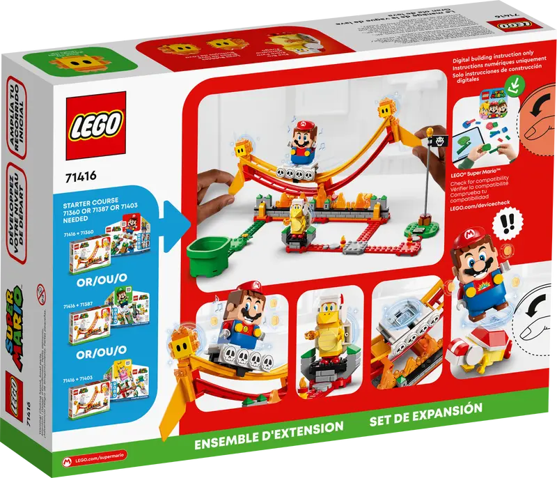 71416 Lego Super Mario Lava Wave Ride Expansion Set