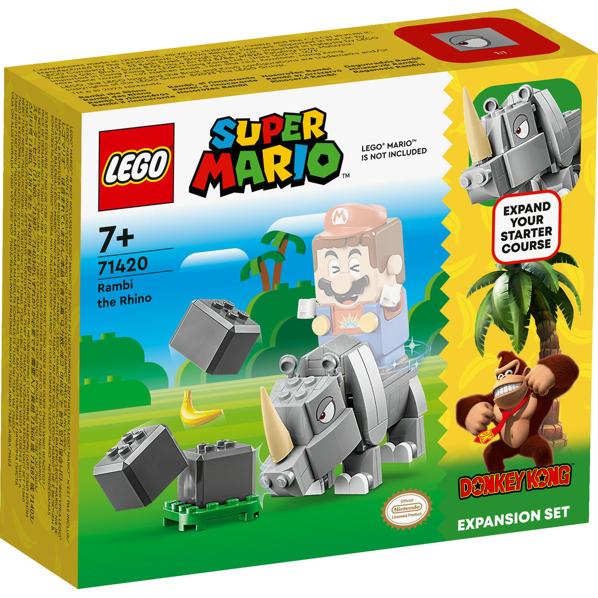 LEGO Super Mario Rambi the Rhino Expansion Set 71420 - Moons Toystore