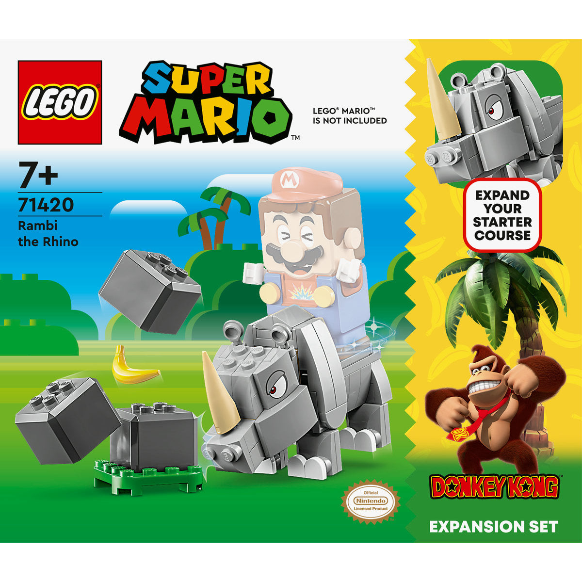 LEGO Super Mario Rambi the Rhino Expansion Set 71420 - Moons Toystore