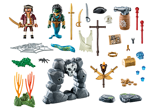 PLAYMOBIL 71420 Pirates Pirate vs. Deeper – Treasure Hunt