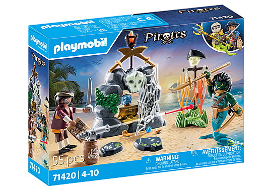 PLAYMOBIL 71420 Pirates Pirate vs. Deeper – Treasure Hunt