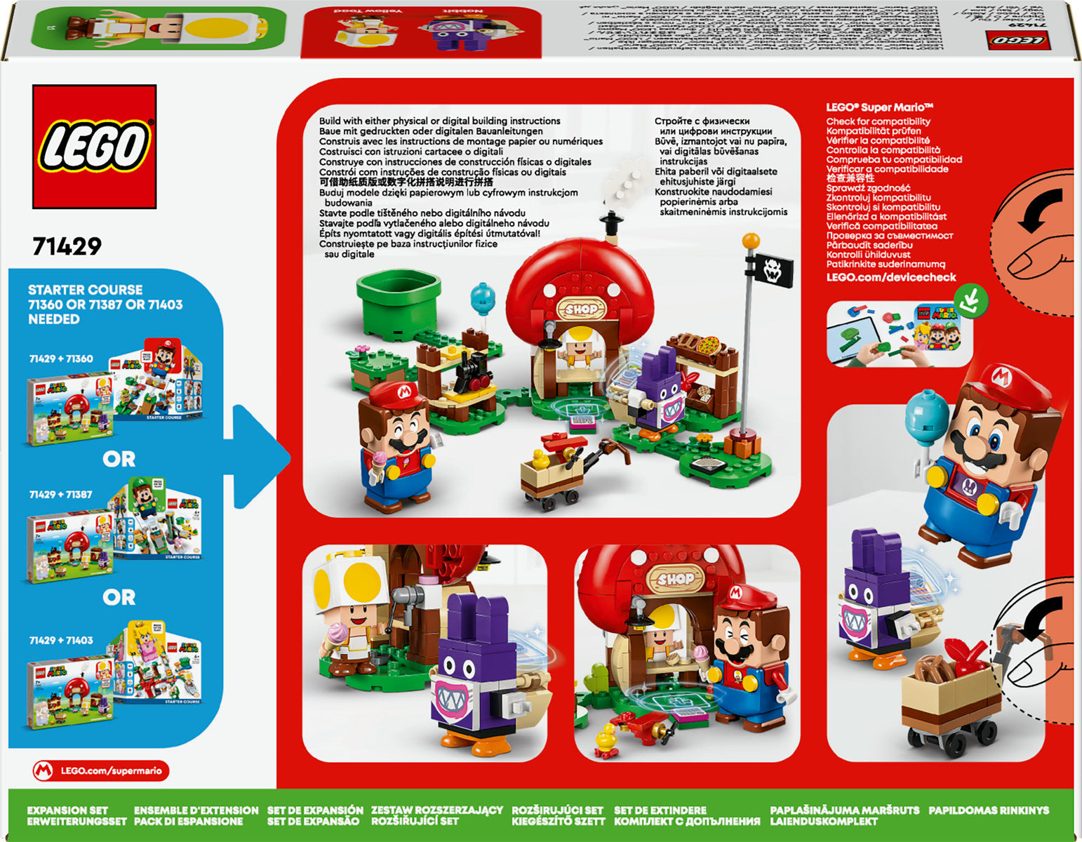 LEGO Super Mario Nabbit at Toad’s Shop Expansion Set 71429 - Moons Toystore
