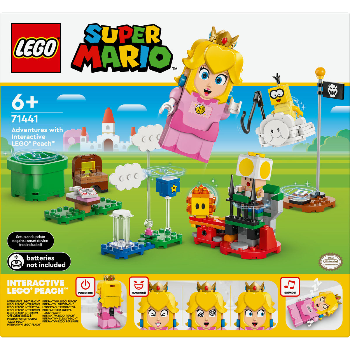 LEGO Super Mario Adventures with Interactive LEGO Peach 71441 - Moons Toystore