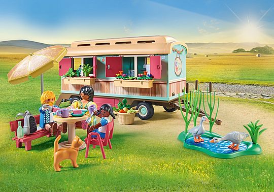 PLAYMOBIL Cozy site trailer cafe 71441