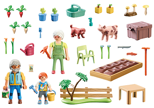 PLAYMOBIL 71443 Country Vegetable Garden with Grandparents