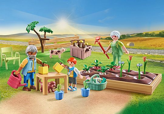 PLAYMOBIL 71443 Country Vegetable Garden with Grandparents