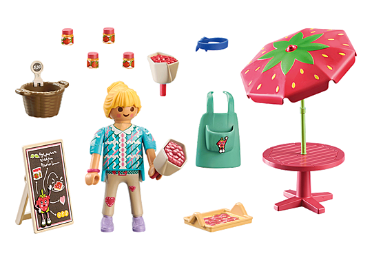 PLAYMOBIL 71445 Country Homemade Strawberry Jam Stall