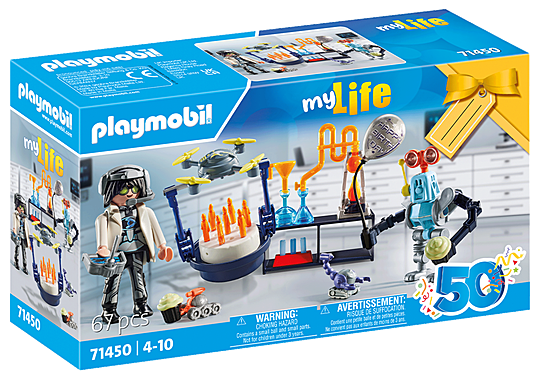 PLAYMOBIL 71450 Researchers With Robots