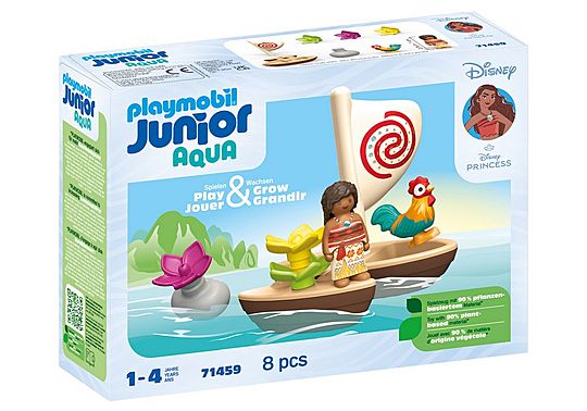 Playmobil 71459 JUNIOR AQUA & Disney: Moana's Sail Boat
