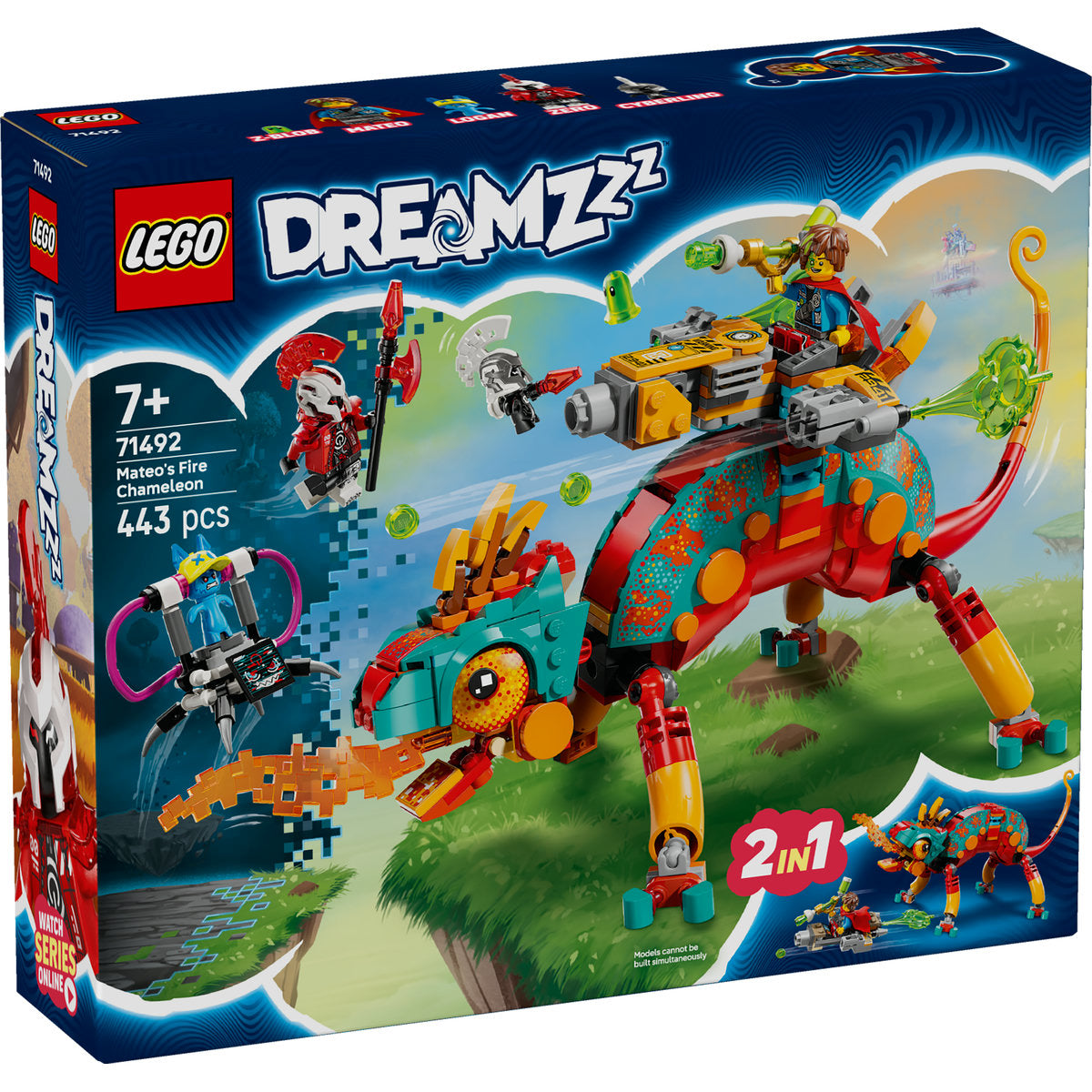 LEGO DREAMZzz Mateo’s Fire Chameleon Imagination Toy 71492