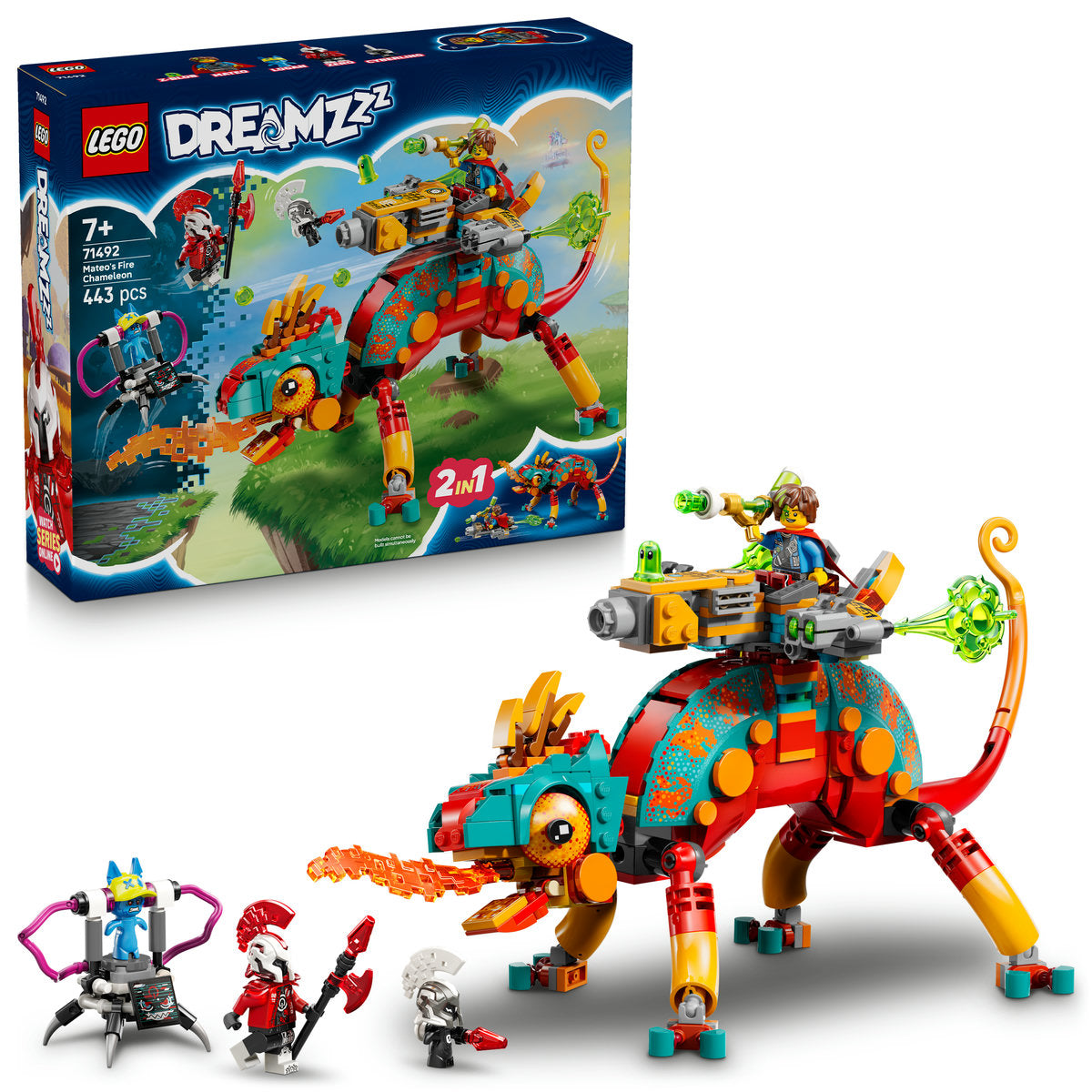 LEGO DREAMZzz Mateo’s Fire Chameleon Imagination Toy 71492