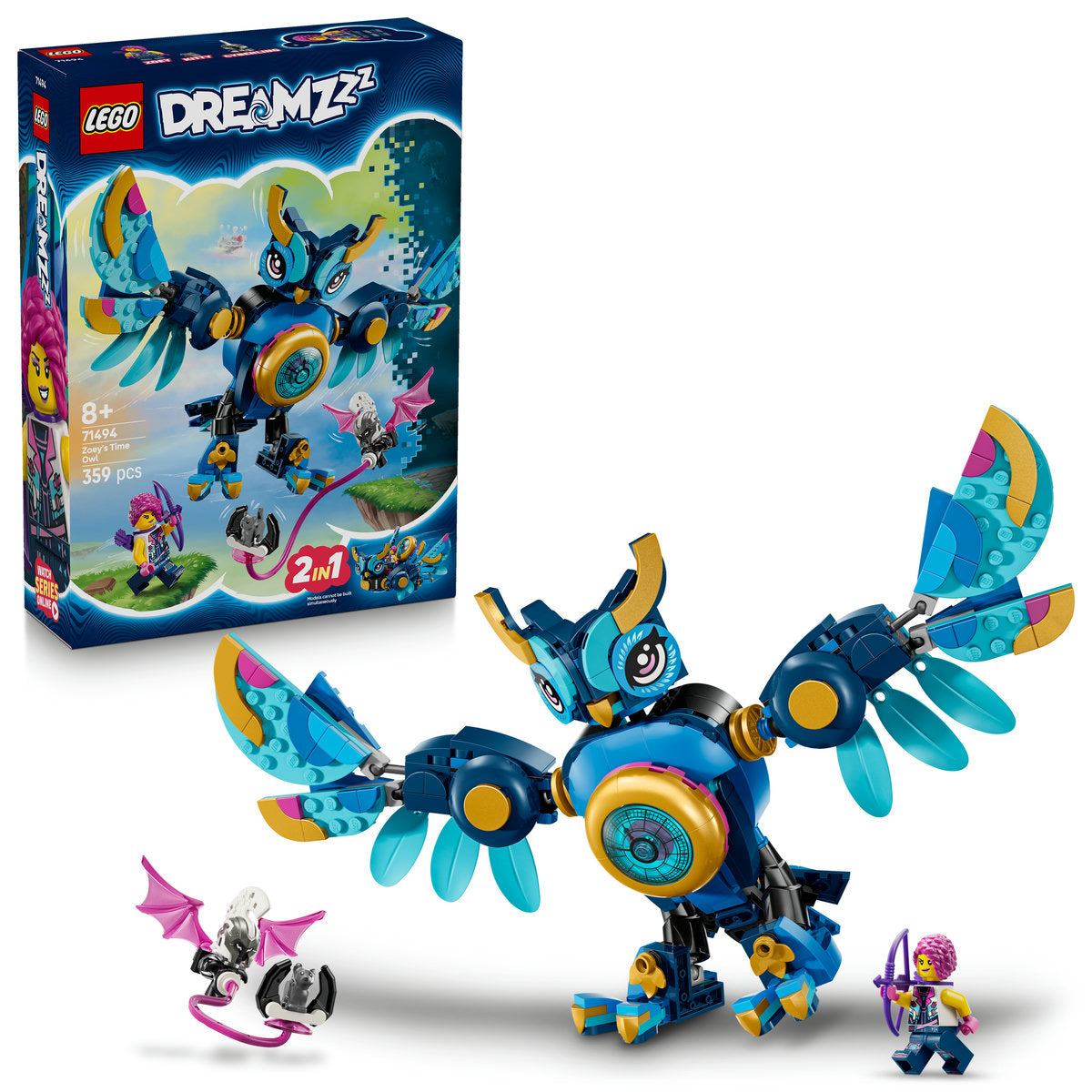 LEGO DREAMZzz Zoey’s Time Owl Toy Fantasy Playset 71494