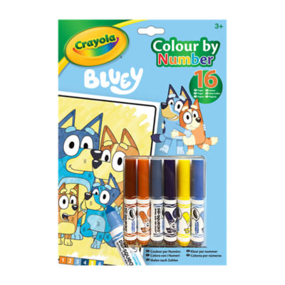 Crayola Colour By Numbers Bluey