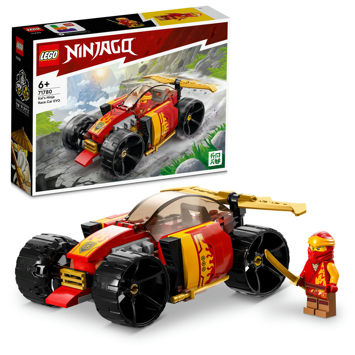 LEGO NINJAGO Kai’s Ninja Race Car EVO Toy Set 71780
