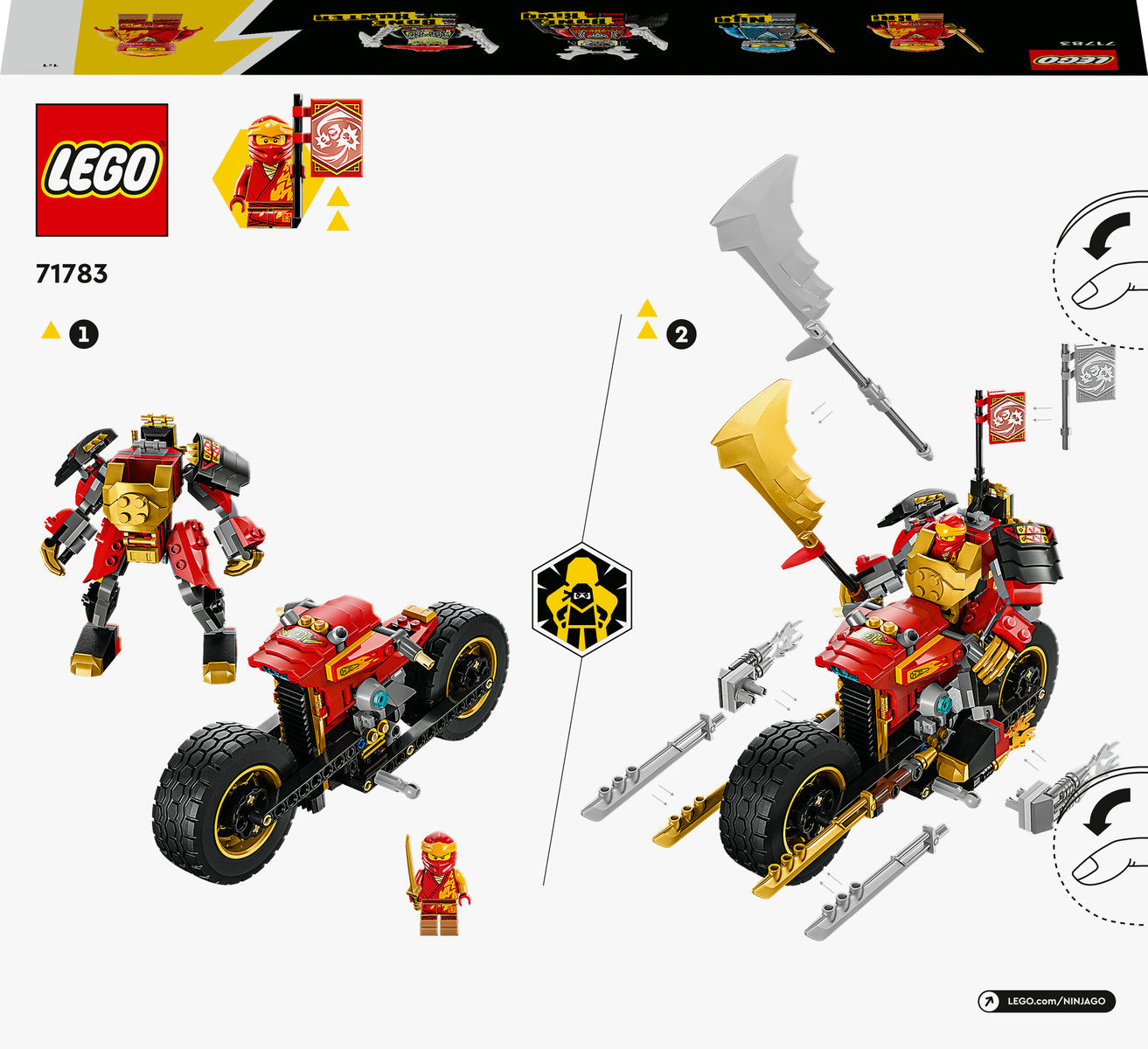 LEGO NINJAGO Kai’s Mech Rider EVO Figure Set 71783