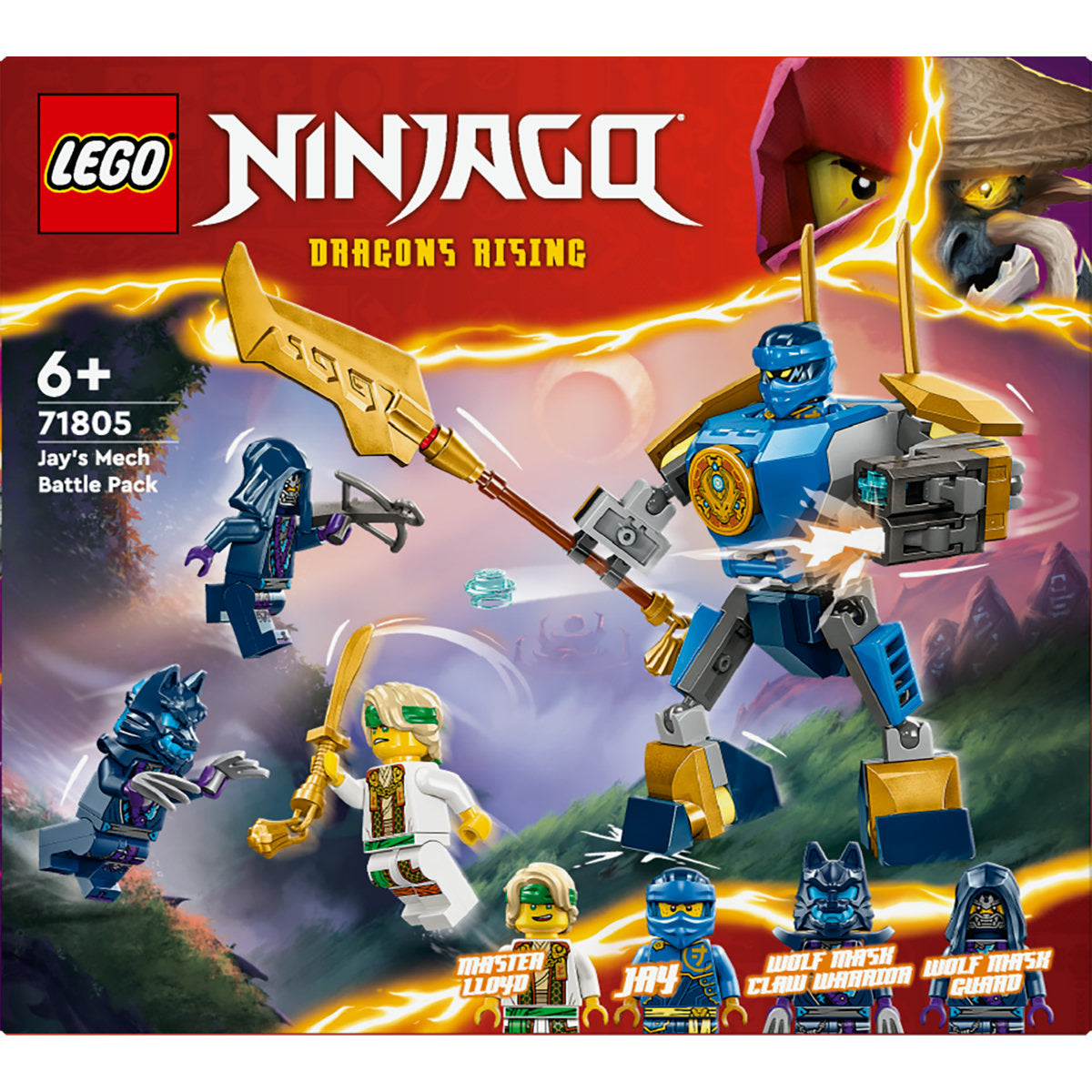 LEGO NINJAGO Jay’s Mech Battle Pack Ninja Toy 71805