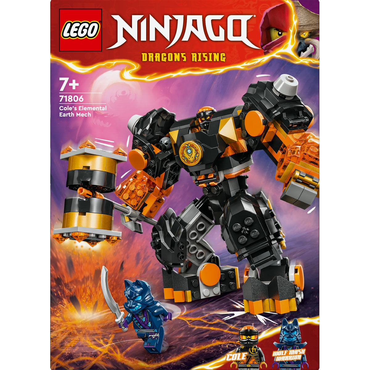 LEGO NINJAGO Cole’s Elemental Earth Mech Toy 71806 - Moons Toystore