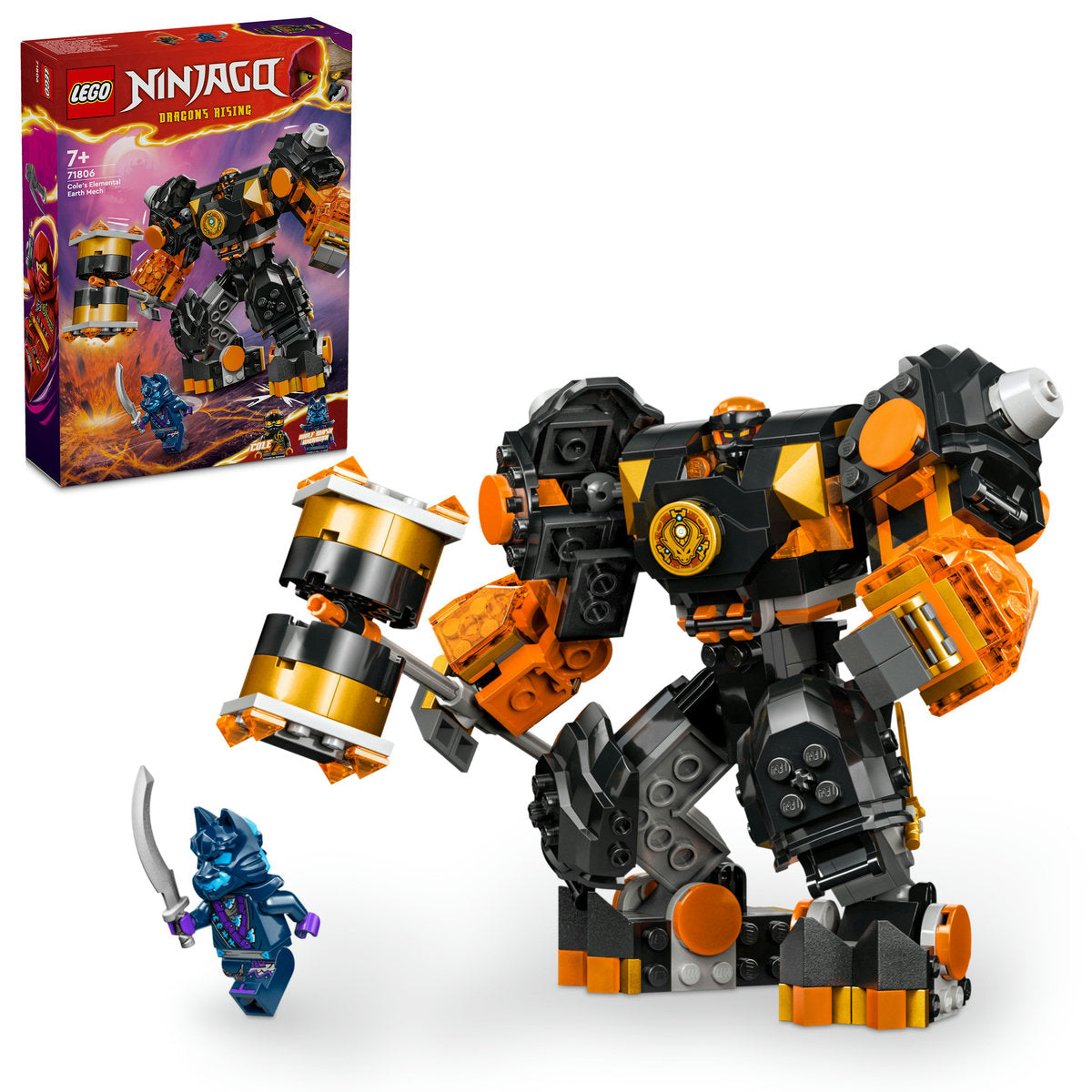 LEGO NINJAGO Cole’s Elemental Earth Mech Toy 71806 - Moons Toystore