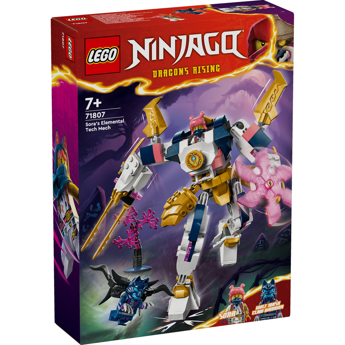 LEGO NINJAGO Sora’s Elemental Tech Mech Toy 71807