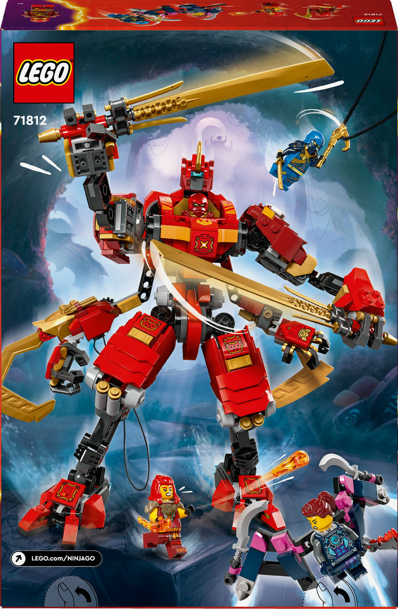 LEGO NINJAGO Kai’s Ninja Climber Mech Toy Set 71812