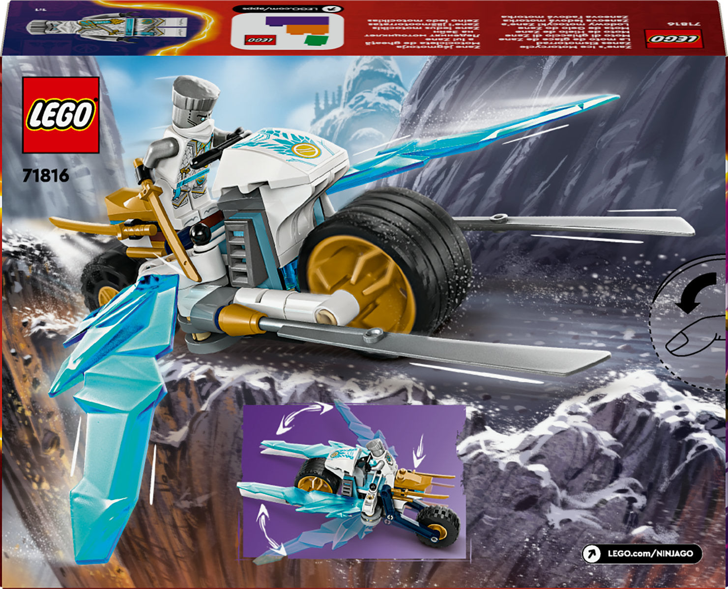 LEGO NINJAGO Zane’s Ice Motorcycle Toy Set 71816