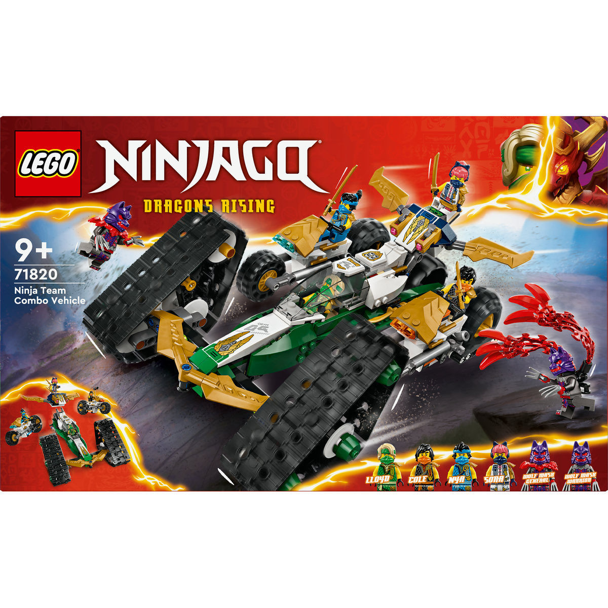 LEGO NINJAGO Ninja Team Combo Vehicle Toy Set 71820